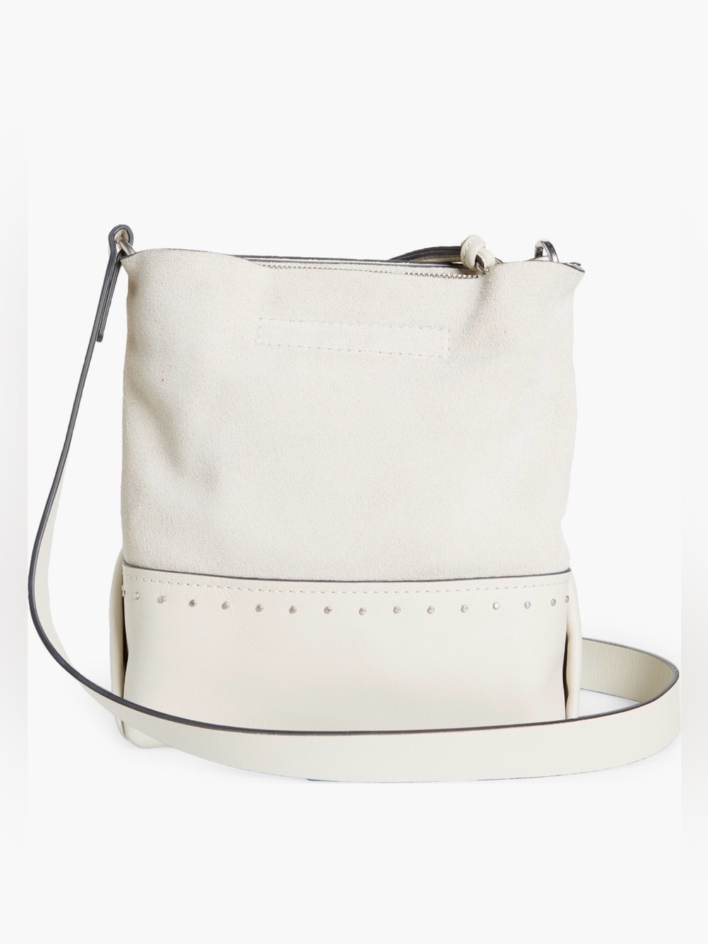 Rag & Bone Cream Leather and suede Crossbody Bag - Picture 10 of 14